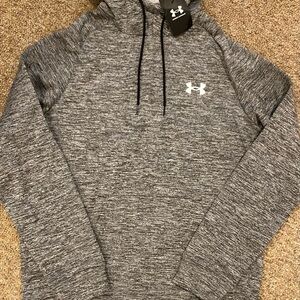 Under Armour NEW Gray/White Pullover Hoodie Size Medium NWT